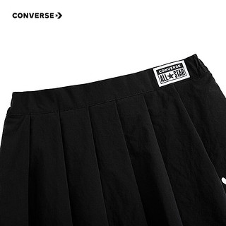 Converse匡威儿童装女童短裙2024夏季百褶裙中大童半身裙CNVG-VS-G018 正黑色 130/56