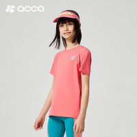 ACCA 24春夏男女童印花运动速干短袖吸湿排汗休闲透气跑步上衣T恤