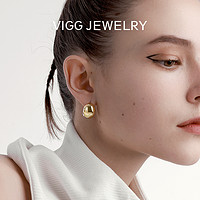 VIGG JEWELRY VIGG腰果耳扣女轻奢高级感冷淡风2024年潮个性气质复古纯银耳针