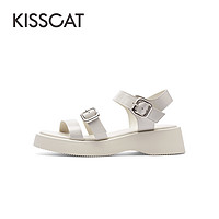 KISSCAT 接吻猫 夏季新款舒适户外凉鞋厚底百搭轻便防滑休闲运动沙滩鞋女