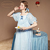 GUKOO 果壳 夏季女士网纱系列公主睡裙甜美女家居服套装可外穿