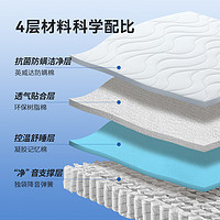 AIRLAND 雅兰 恒温凝胶记忆棉卷包床垫抗菌防螨七区护脊弹簧净享