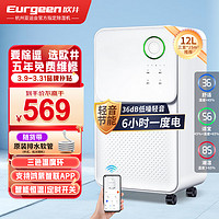 Eurgeen 欧井 除湿机/抽湿机 除湿量12升/天 轻音36分贝 家用卧室干衣吸湿器地下室干燥机 OJ-128E