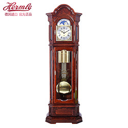 Hermle 赫姆勒 德国赫姆勒钟表机械落地钟客厅中式复古立钟欧式实木座钟装饰摆件