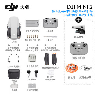 DJI 大疆 迷你便携可折叠无人机航拍飞行 Mini 2 套装版