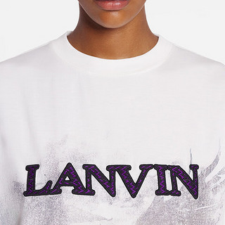 LANVIN LAB x FUTURE 2024男女同款印花T恤 白色/黑色 M