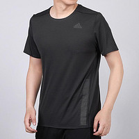 限尺码：adidas 阿迪达斯 春夏款男式跑步训练运动短袖T恤日常圆领透气休闲舒适上衣
