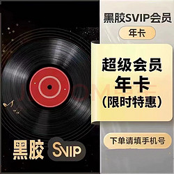 NetEase CloudMusic 网易云音乐 超级会员黑胶svip超级会员12个月