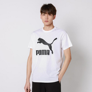 PUMA 彪马 百搭经典大logo清爽透气棉质款男式女式款短袖运动T恤