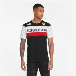 puma彪马ferrari法拉利赛车系列男子时尚拼接印花圆领短袖运动t恤