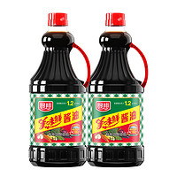 厨邦 美味鲜酱油生抽1.68L*2特级红烧炒菜家用调味品