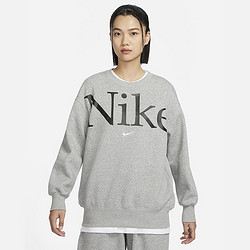 NIKE 耐克 PHOENIX上衣女加绒圆领运动衫新款保暖卫衣FN3655-063