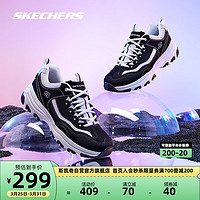 SKECHERS 斯凯奇 D'LITES系列 I-Conik 女子休闲运动鞋 88888250/BKW 黑色/白色 36.5