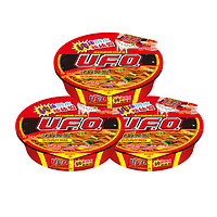 NISSIN 日清食品 日清 方便面 UFO飞碟炒面 鱼香肉丝风味 124g*3碗装