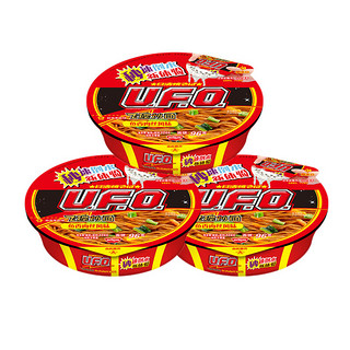 NISSIN 日清食品 日清 方便面 UFO飞碟炒面 鱼香肉丝风味 124g*3碗装