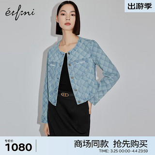 伊芙丽（eifini）伊芙丽短外套1F2210381 牛仔蓝 150/76A/XS