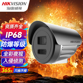 HIKVISION海康威视防爆监控摄像头200万高清臻全彩夜视室内外摄像机监控器手机远程2XE3027FWD-L 6MM