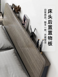 ISA PALACE 伊莎殿堂 床实木床现代简约1.5米出租房用双人床主卧1.8家用经济型单人床架