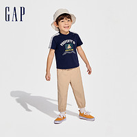 Gap 盖璞 男童2024春夏新款布莱纳熊圆领短袖T恤儿童装纯棉上衣891986