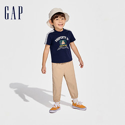 Gap 盖璞 男童2024春夏新款布莱纳熊圆领短袖T恤儿童装纯棉上衣891986