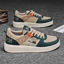 warrior回力春季男士时尚拼色复古休闲鞋国潮轻便透气低帮板鞋