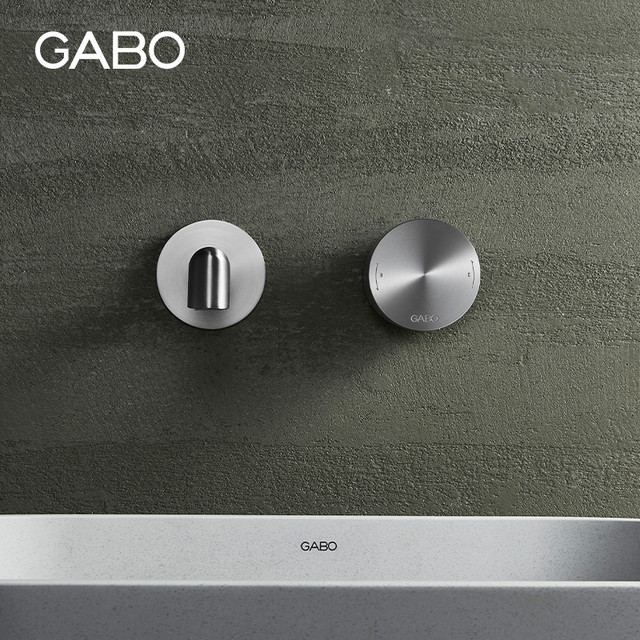 GABO 观博 低铅铜暗装洗脸盆嵌入墙出冷热入墙式面盆水龙头18M013A2