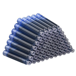 200支钢笔墨囊可替换3.4mm口径通用纯蓝晶蓝小三年级练字黑色蓝黑老师用红色消字笔可换胆墨胆