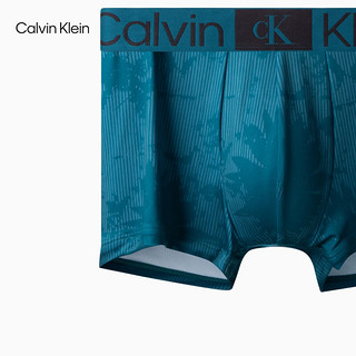 Calvin Klein内衣【CK96系列】24春夏男做旧印花纹理防夹臀宽腰边内裤NB3737 P5T-玉鈫蓝 S