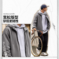 LI-NING 李宁 外套男女同款2024宽松连帽卫衣抗菌保暖情侣运动服