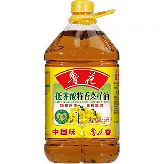 luhua 鲁花 低芥酸特香菜籽油5L*4整箱鲁花菜籽油非转基因压榨新日期工厂直发