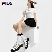 FILA 斐乐 官方猫爪凉鞋女鞋2024夏季新款溯溪户外沙滩鞋凉拖老爹鞋子 雪白/苔藓绿色-SM 35.5