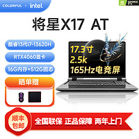 百亿补贴：COLORFUL 七彩虹 将星X17 17.3英寸游戏笔记本（i7-13620H、RTX4060、16+512、2.5k 165Hz 72%NTSC）