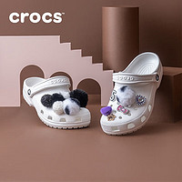 crocs 卡骆驰 王俊凯同款洞洞鞋男沙滩鞋户外包头拖鞋女鞋|10001 白色-100 40(250mm)