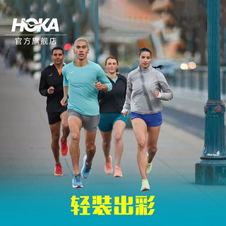 HOKA ONE ONE男女款春夏林康3公路跑步鞋RINCON3减震回弹耐磨轻便防滑 蛋酒色 / 玫瑰金-女 36