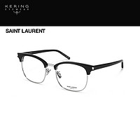 SAINT LAURENT 开云眼镜 圣罗兰YSL复古经典圆形眉框简约光学镜框架SL 104/F