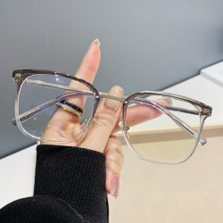 【省50元】jesmoor框镜_jesmoor 复古方形眼镜框 透渐进灰  161防蓝光