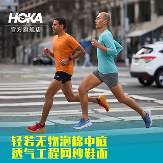 HOKA ONE ONE男女款夏季林康3公路跑步鞋RINCON3减震回弹耐磨防滑 云雾灰 / 钢丝灰-男 46