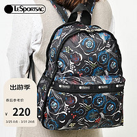 LeSportsac 乐播诗新款双肩包时尚休闲花卉印花背包书包礼物送女生 迷幻花卉