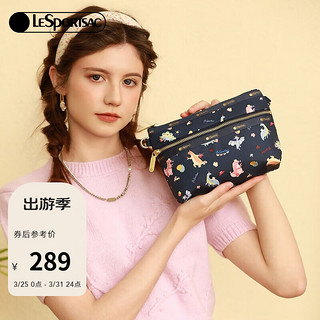 LeSportsac 乐播诗包包女2024新款恐龙卡通手提包双层大容量包包女神节礼物 来自小恐龙的礼物