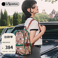 LeSportsac 乐播诗新款简约学生轻便电脑通勤背包双肩包书包礼物送女生 猫咪连连看