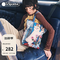 LeSportsac 乐播诗23新款NEWNEW联名包包女软托特包手提单肩包 艺术牛牛和朋友