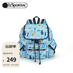 LeSportsac 力士保 乐播诗包包女包时尚双肩包休闲印花背包学生书包礼物送女生 森林糖果屋