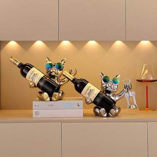 思泽诺 创意红酒架摆件酒柜装饰品现代轻奢家用餐边柜创意乔迁新居