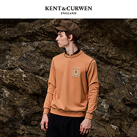 KENT&CURWEN/肯迪文秋冬新品男女玫瑰刺绣圆领卫衣纯棉K4868EI031