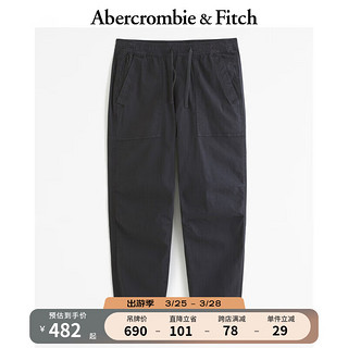 ABERCROMBIE & FITCH男装 24春日常休闲慢跑裤 358445-1 黑色 M (180/80A)