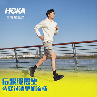 HOKA ONE ONE男款夏季邦代8公路跑鞋BONDI 8轻盈缓震回弹舒适防滑 【】橡木白/麦青色-宽版 40