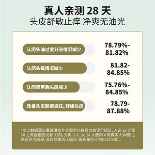 曼德琳（MENDERINE）氨基酸洗发水控油蓬松无硅油男女洗发护发去屑止痒 320ml去屑止痒洗发露+56ml小沐浴