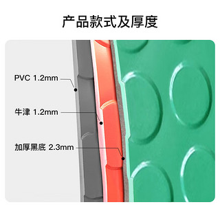 墨斗鱼PVC防滑地垫楼梯走廊车间可剪裁铜钱纹加厚黑底 2.3mm厚1m宽*1m 1m宽*1m（多拍不截断）