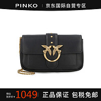 PINKO 品高 女士LOVE POCKET迷你单肩斜挎包飞鸟燕子包黑色100061 A0F1 Z99Q