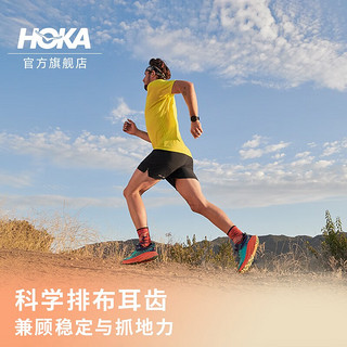 HOKA ONE ONE男女款春夏挑战者7全地形款跑鞋CHALLENGER 7户外缓震防滑 雾灰/赤松色-女 40